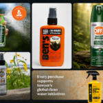 Collage of insect repellent products, including sprays for ticks and mosquitoes, Sawyer clothing and gear treatment, and outdoor protection options.
