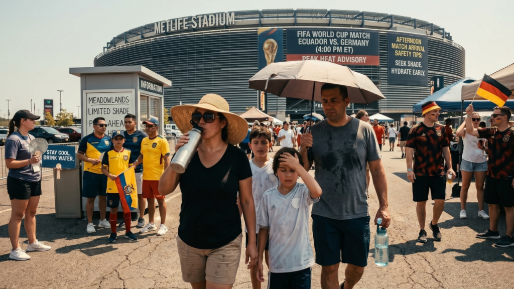 People struggling with the heat world cup 2026