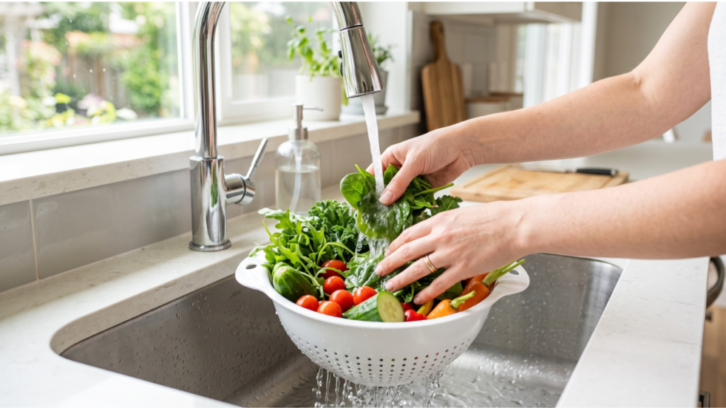 washing produce