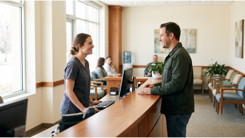 walk-in reception